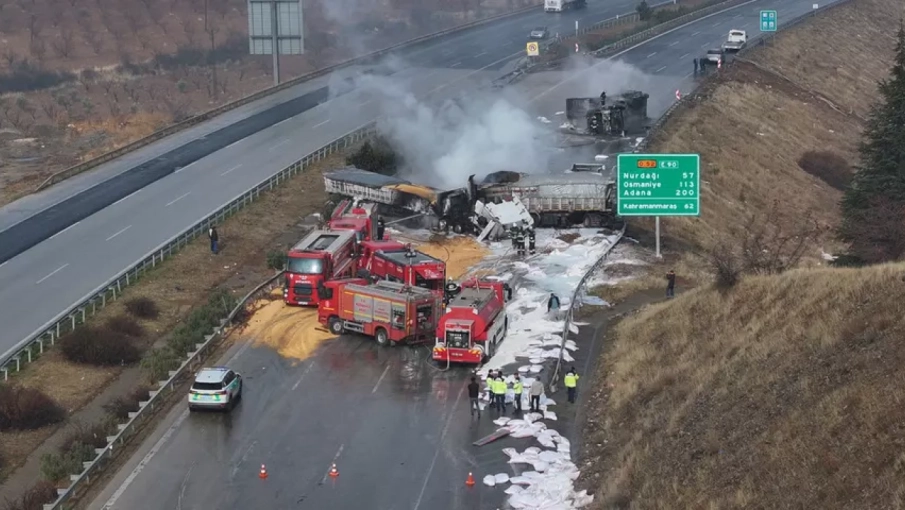 YİNE (TAG) OTOYOLU YİNE KAZA..